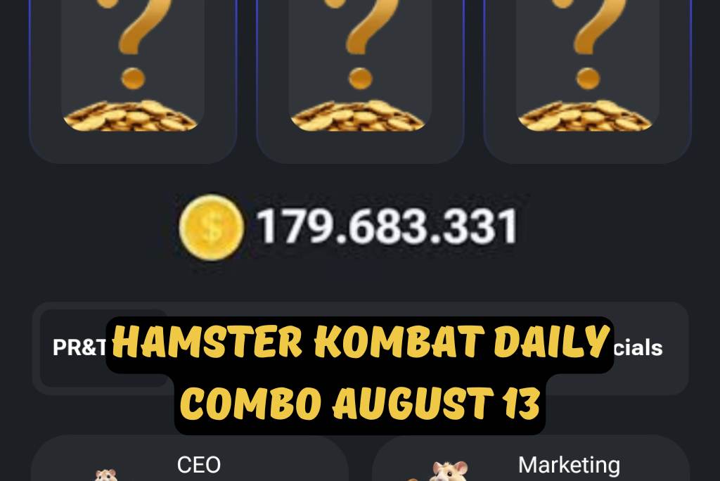 Hamster Kombat Daily Combo August 13