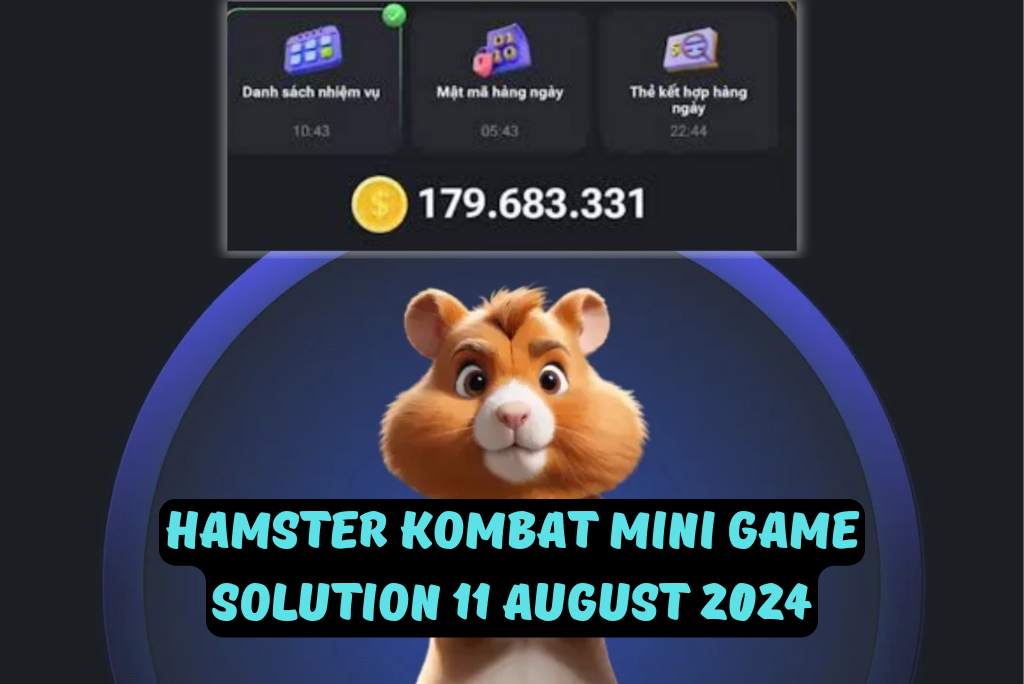 Hamster Kombat Mini Game Solution 11 August 2024