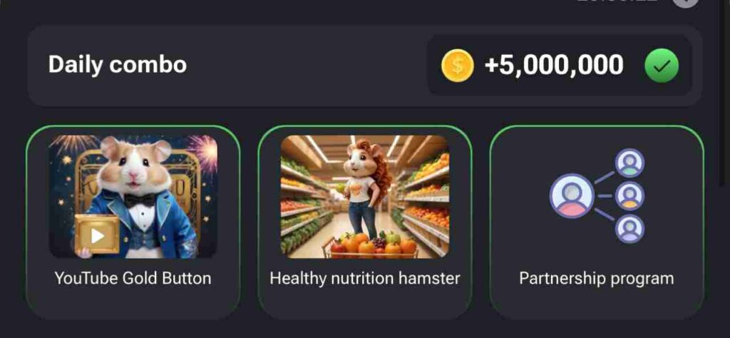 Hamster Kombat Daily Combo Cards on August 8 2024